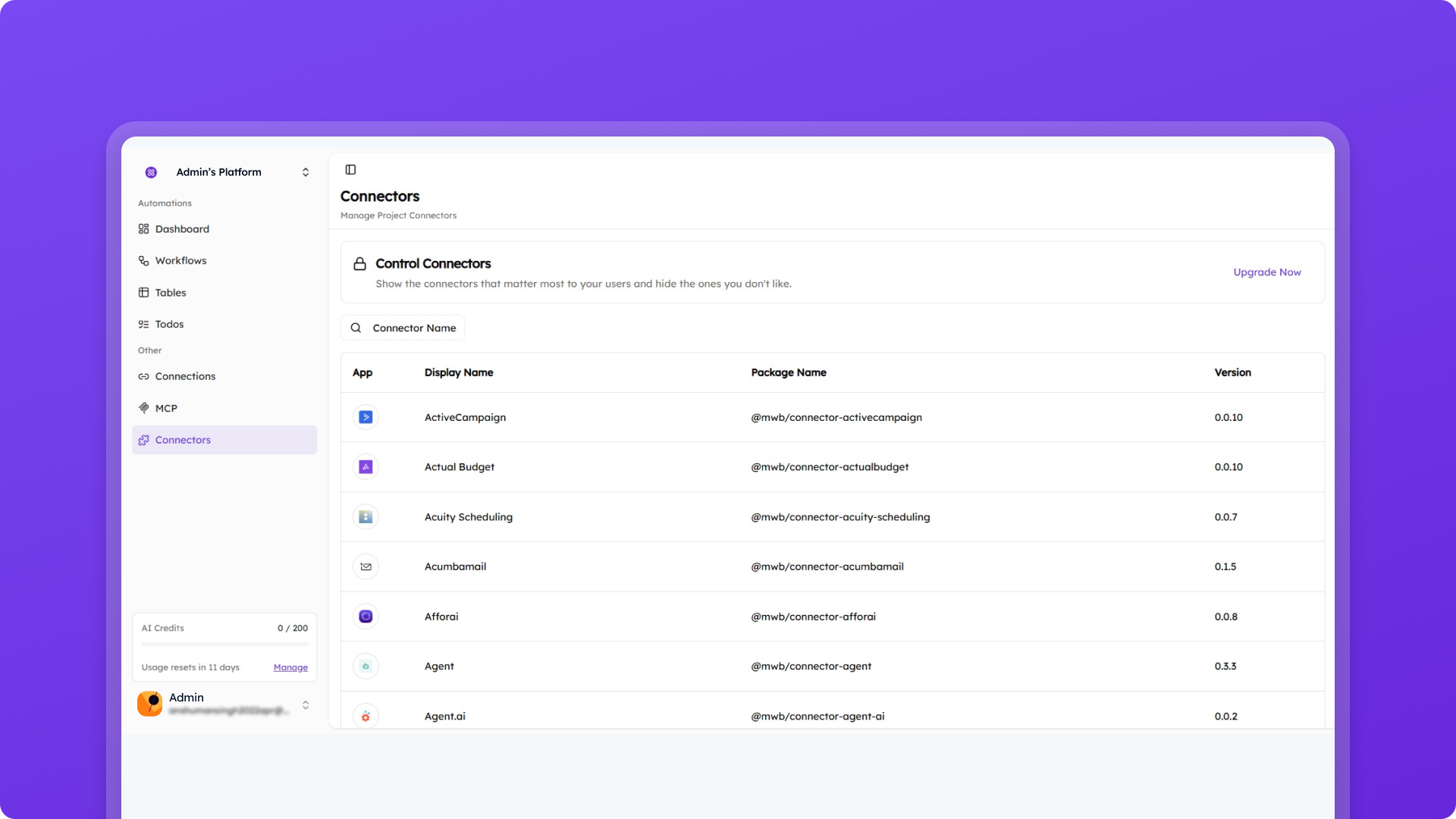 400+ App Connectors and Growing