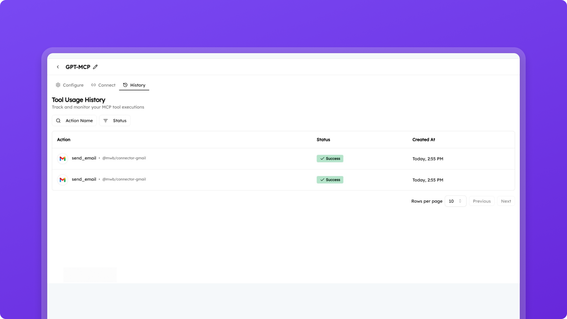 MCP-Powered Action Layer